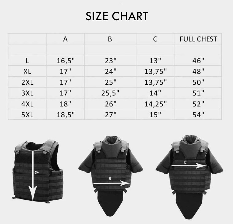 M.S.O.V. Special Operation Bulletproof Vest Level 3A