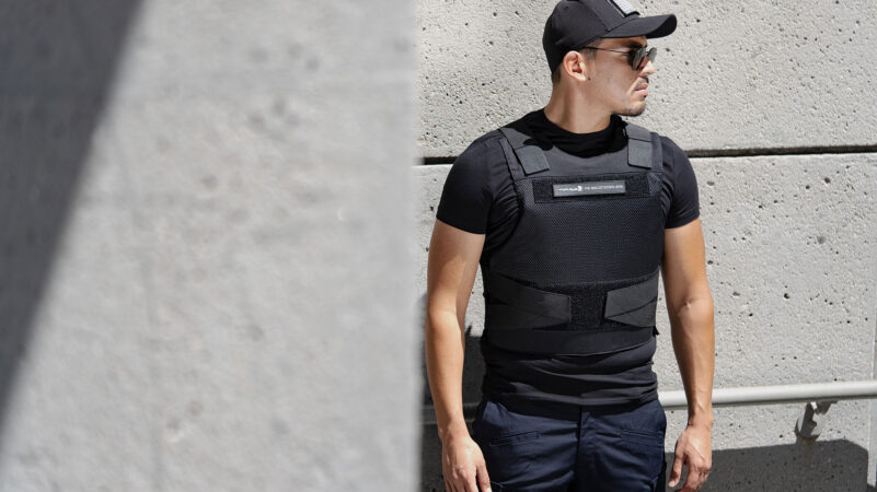 Police Officer wearing Spectre Bulletproof Vest