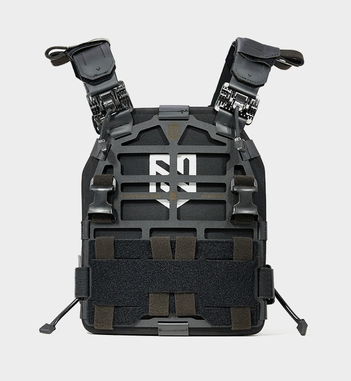 Skeletac Plate Carrier Black