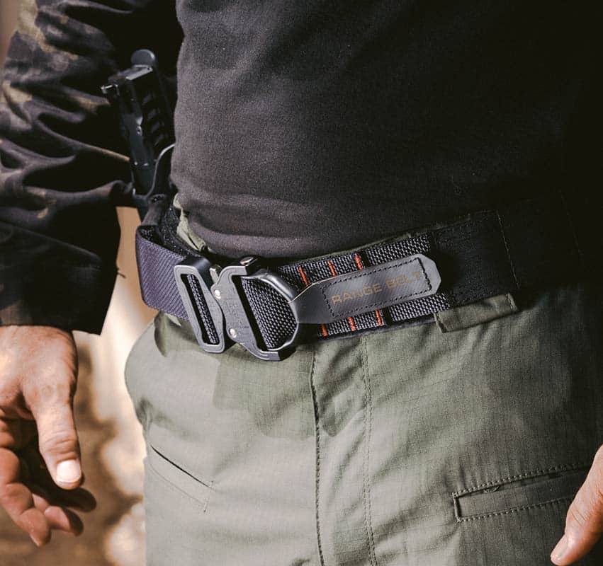 Range Belt with Quick Release Buckles