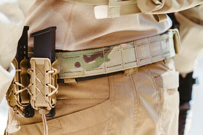 Heavy Duty Tactical Utility Belt w/ Metal Buckle Stealth Angel Survival SA-TB1 Tan (Khaki)