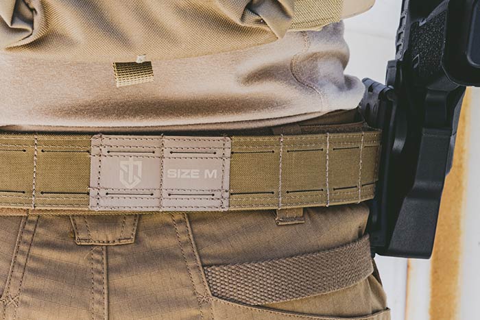 Men wearing Tactica Pants with Tactical Range Belt