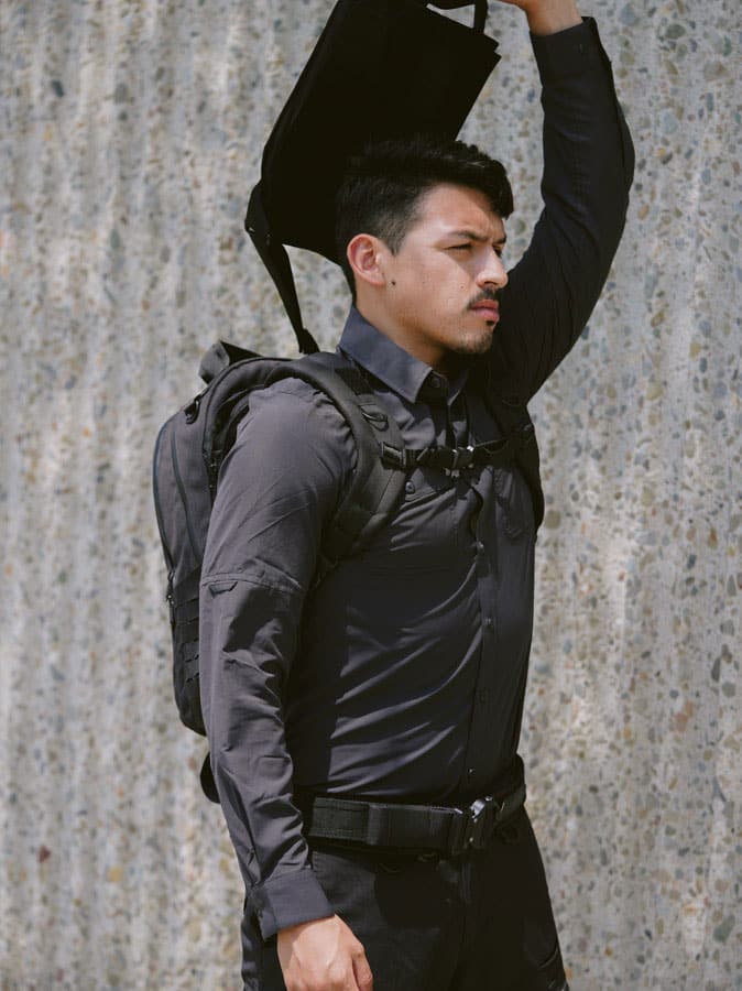 Rapid Deploy Backpack Black - Fully Deployed