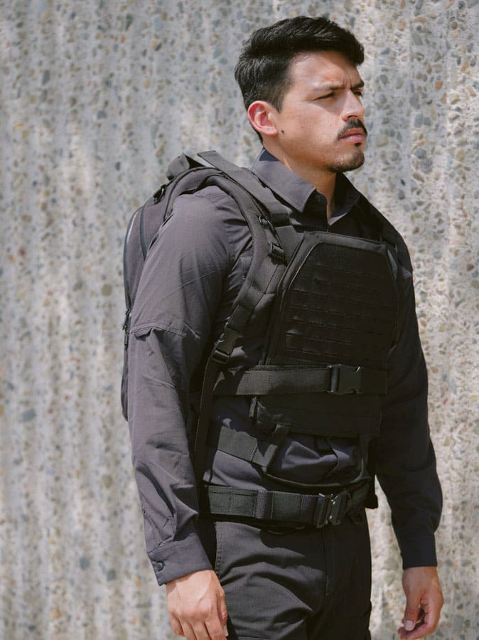 Rapid Deploy Backpack Black - Fully Deployed