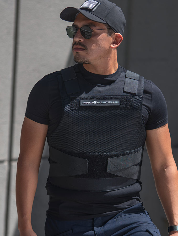 Spectre Concealable Bulletproof Vest Level 3A Color Black