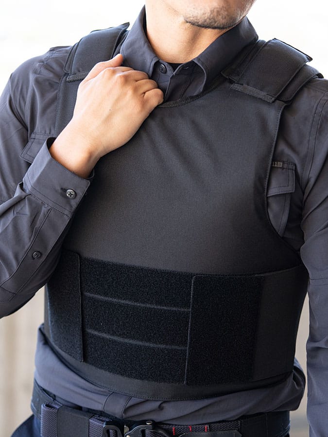 Undercover Police Officer wearing Quantum Bulletproof Vest Level IIIA