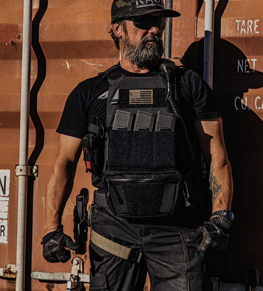 React Plate Carrier Black