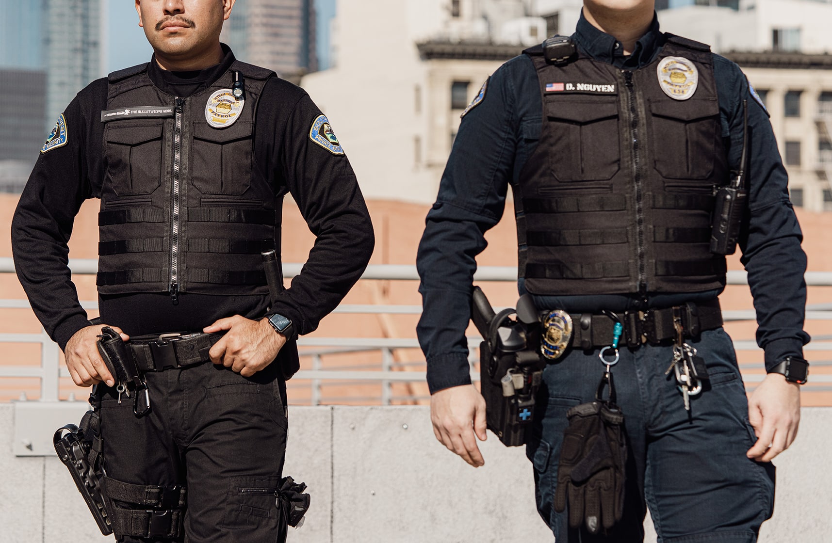 Security Officer wearing Livewire Bulletproof Vest Level 3A