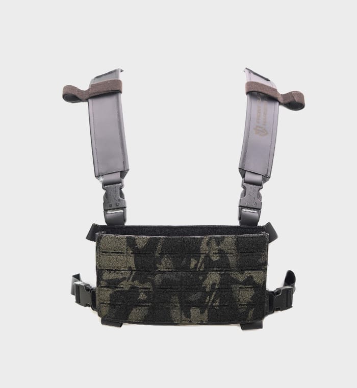 Tactical Combat Chest Rig Bag Protective Vest Front Pouch Recon Kit Carry  Pack