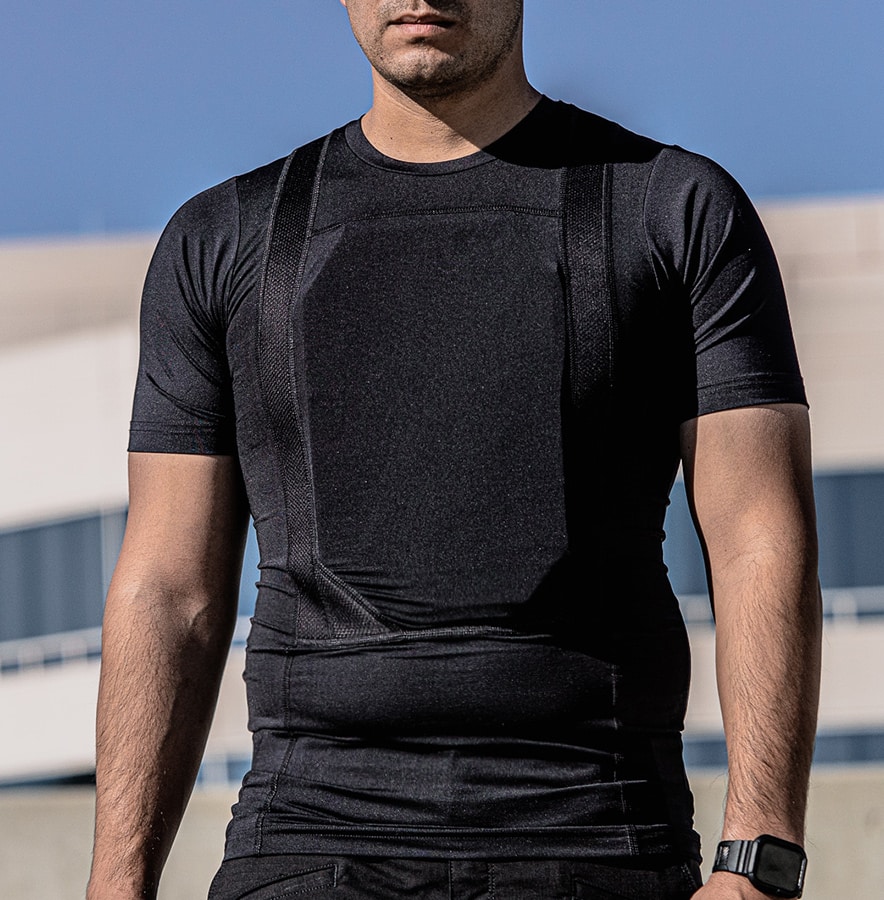 Concealed Body Armor T-Shirt Level 3A - Ace Link Armor