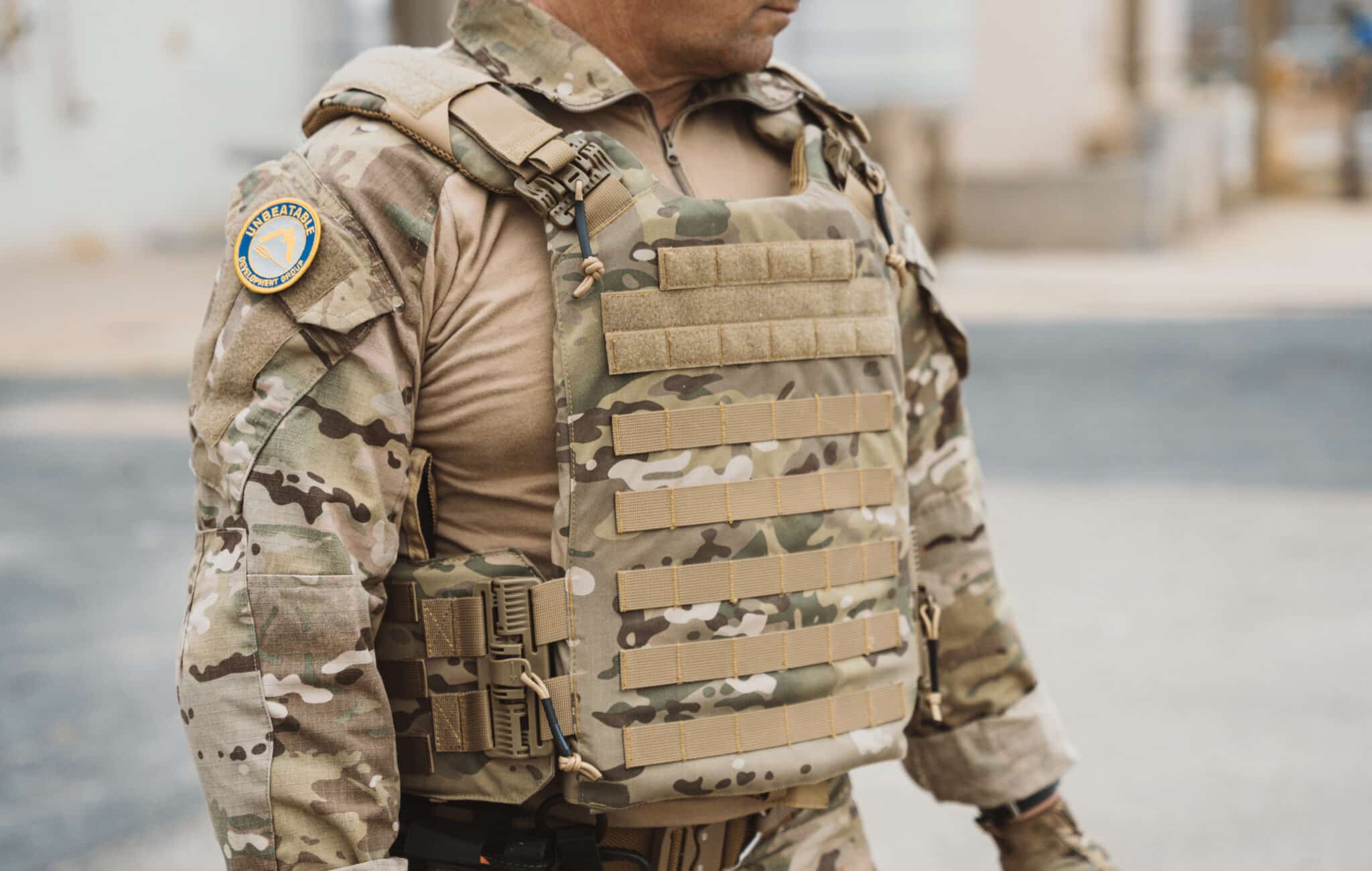 Plate carrier (I know the camo and patches are wrong but I just