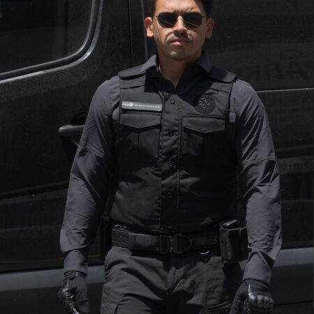 Security Guard wearing Primer On-Duty Bulletproof Vest