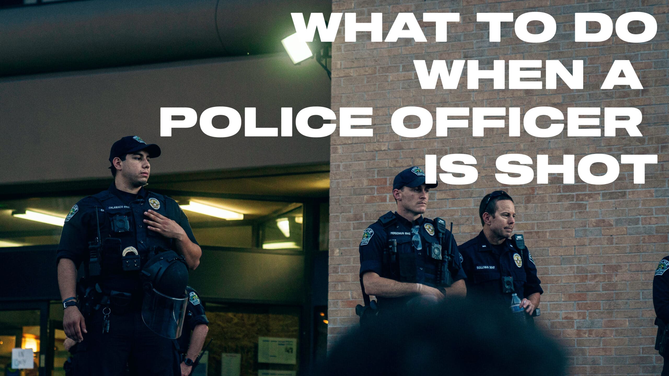 What To Do When An Officer Wearing Body Armor Is Shot? Ace Link Armor