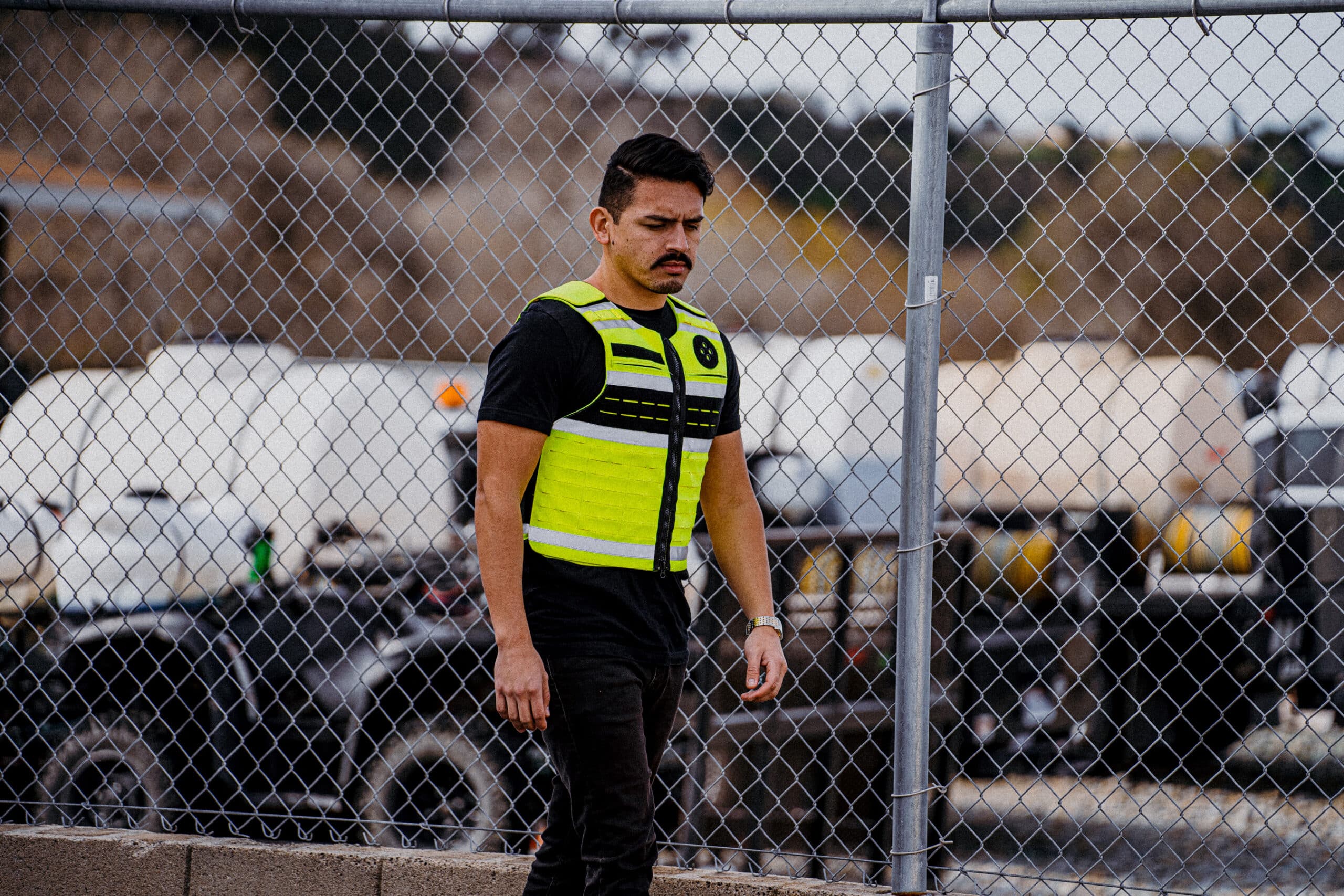 EMS Firs Responder wearing High-Visibility Bulletproof Vest