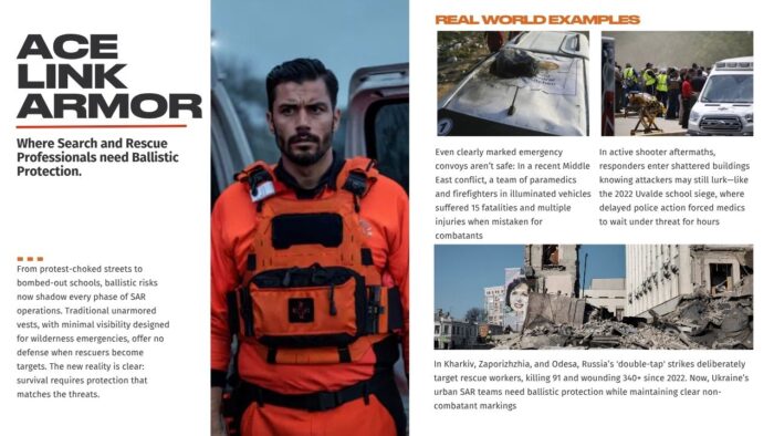 Where Search and Rescue Professionals need Ballistic Protection.