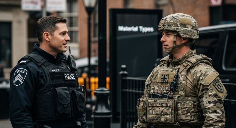 body armor materials human interaction