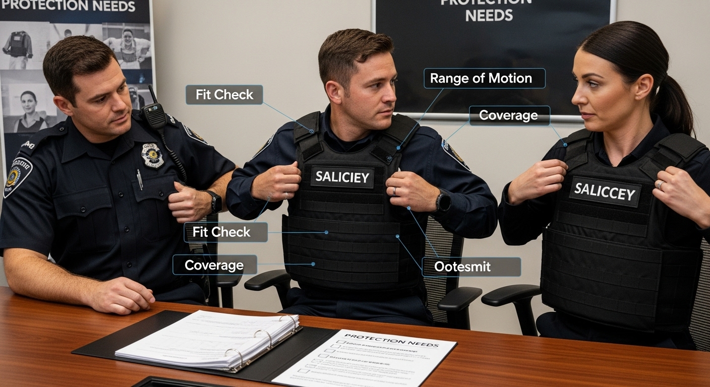 stabproof vest selection
