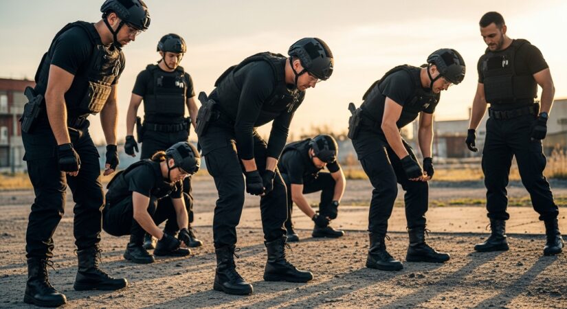 tactical gear workout, fitness training, professional equipment