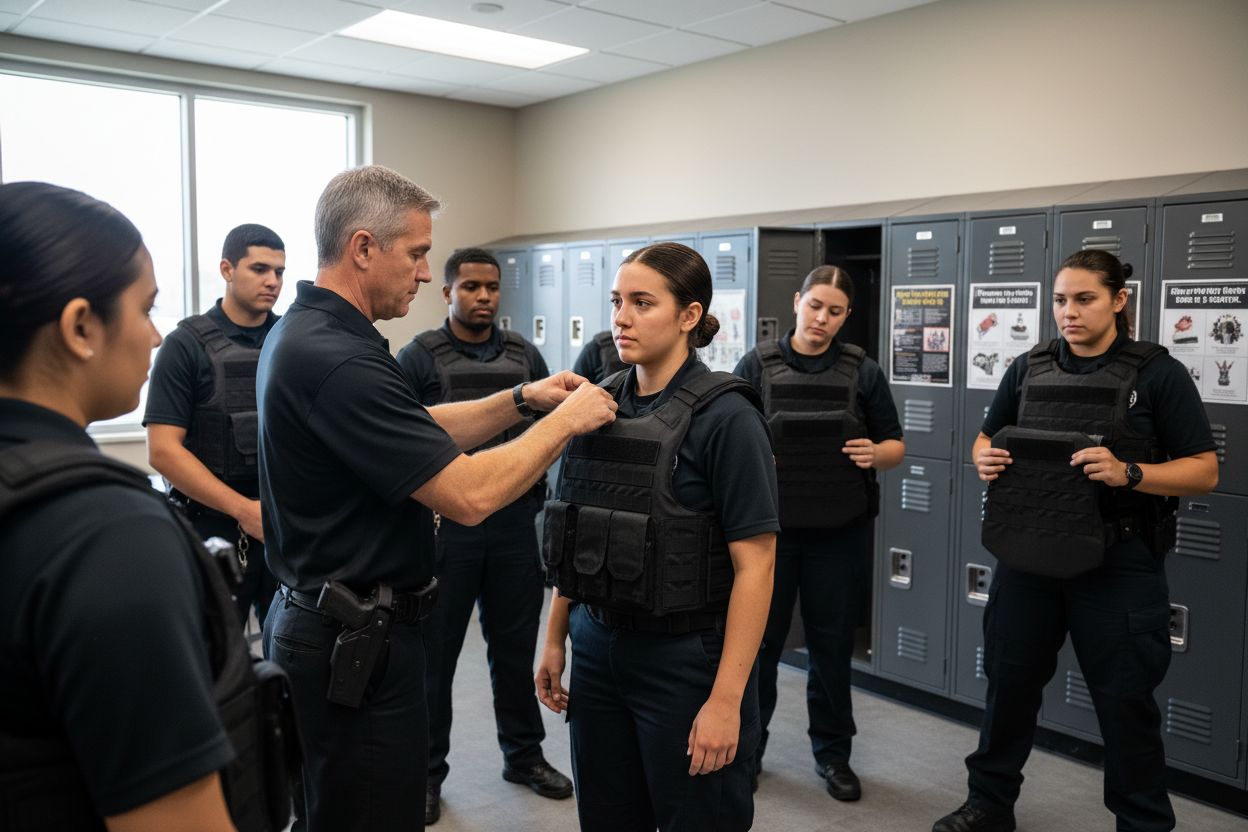 correctional armor, body armor fitting, officer training