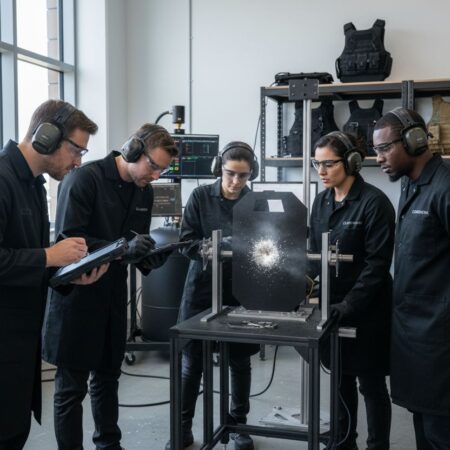 body armor V-50 testing laboratory