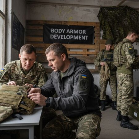 Ukraine conflict body armor