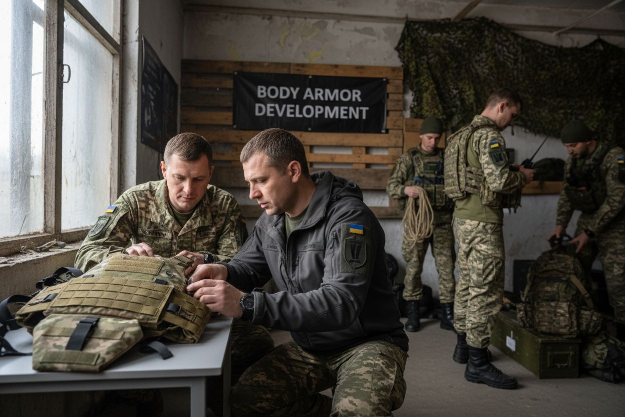 Ukraine conflict body armor