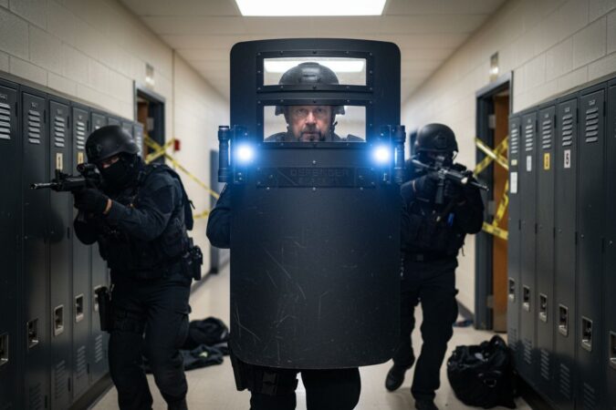 ballistic shield deployment